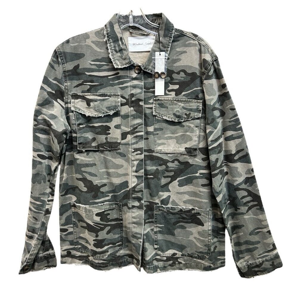 Mustard Seed camouflage jacket SIZE LARGE NEW WITH TAGS!
